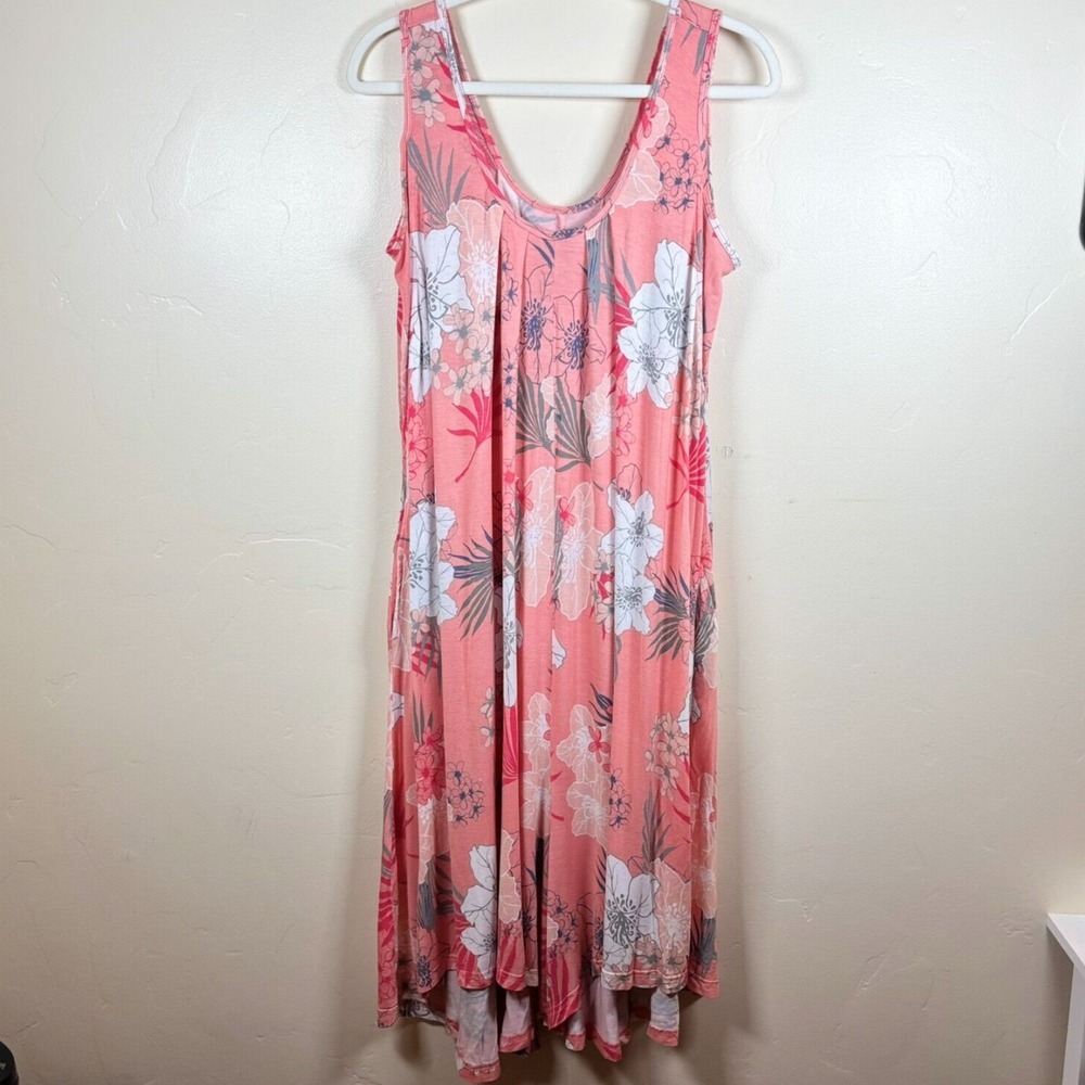 Latched Mama Coral Floral Sleeveless Jumpsuit Romper